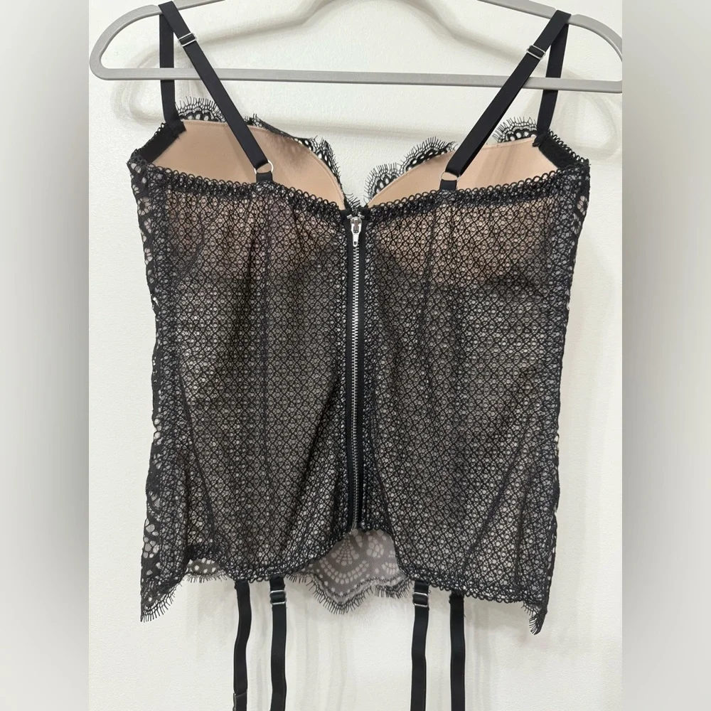 Victorias Secret Black Lace Bustier Top - Picture 5 of 7